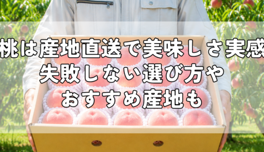 桃は産地直送で美味しさを実感｜失敗しない選び方やおすすめ産地も